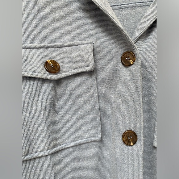 Periwinkle blue shacket - Picture 3 of 4